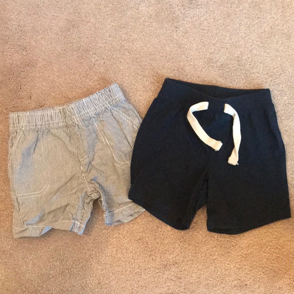 Set of Baby Boy Navy Shorts.